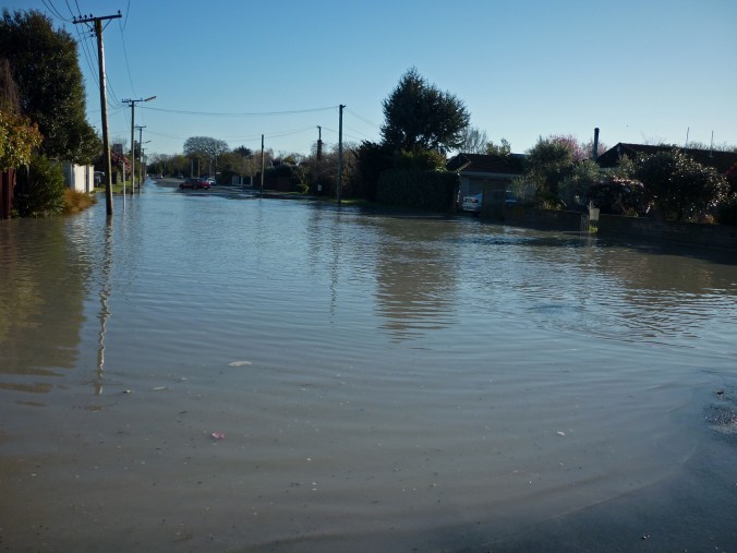 Flooding in Halswell street